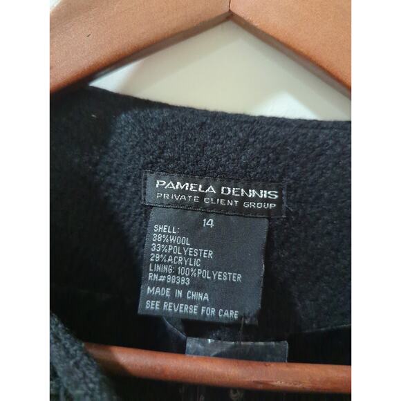 Pamela Dennis Private Client Group Black Wool Blend Jacket NWT - Picture 2 of 5
